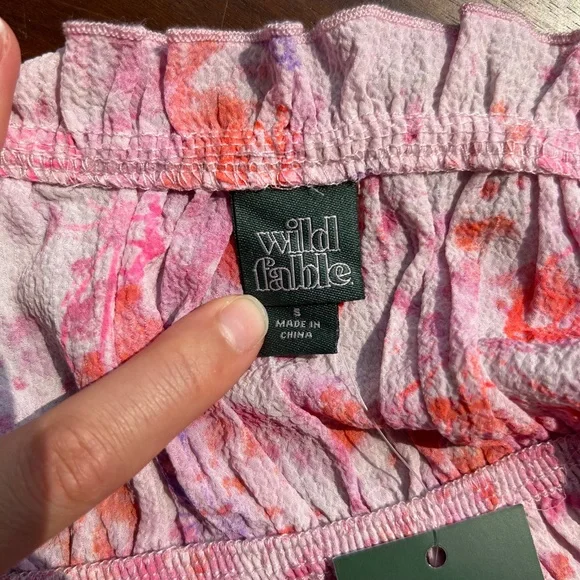 Pink Patterned Wild Fable Tank Top - Picture 5 of 6